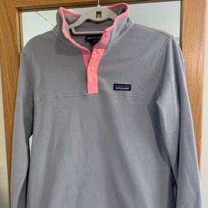 Grey and Pink Patagonia Jacket